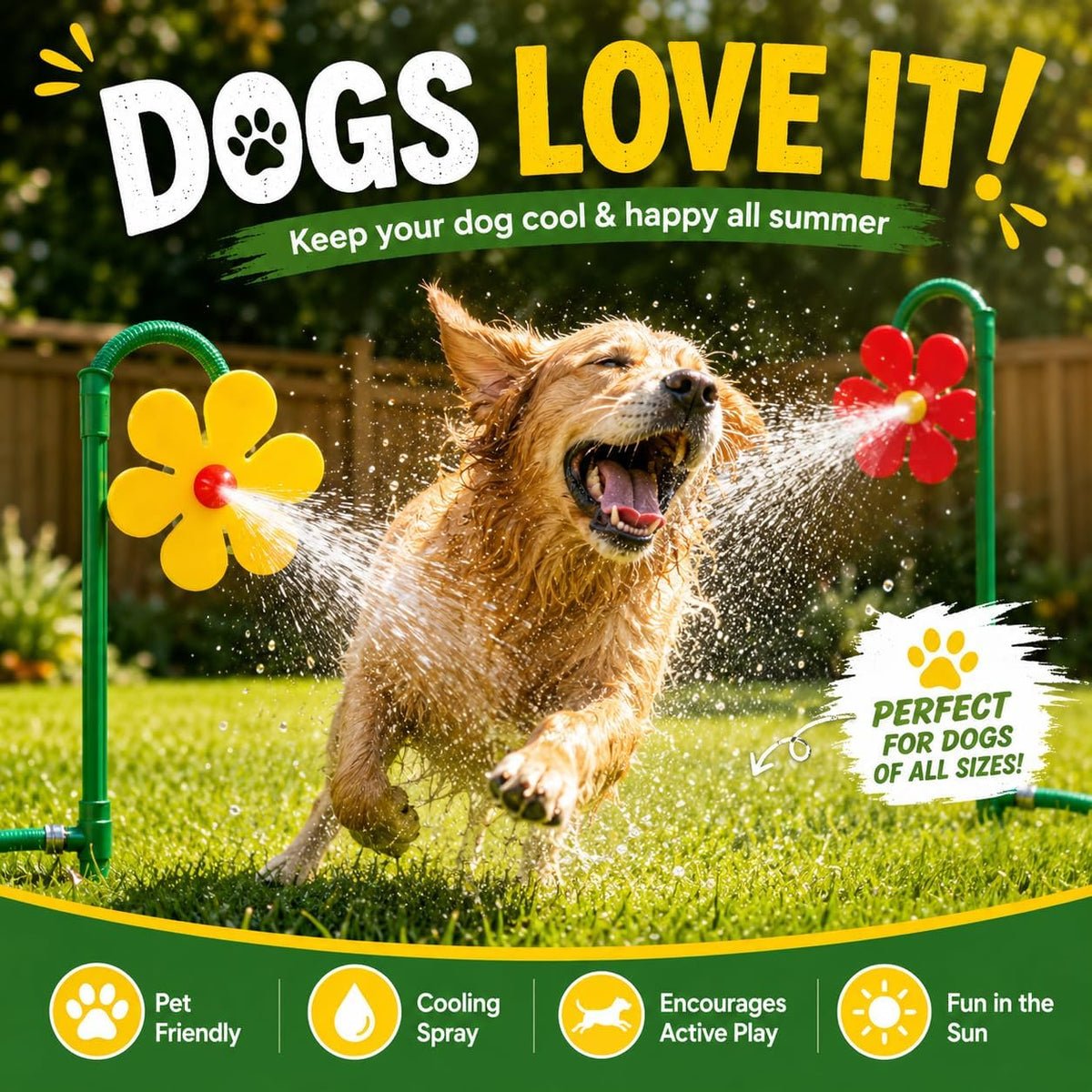 SavvyPet™ Dancing Daisy Sprinkler