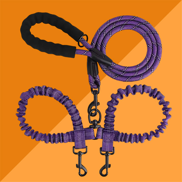 SavvyPet™ No-Tangle Double Leash