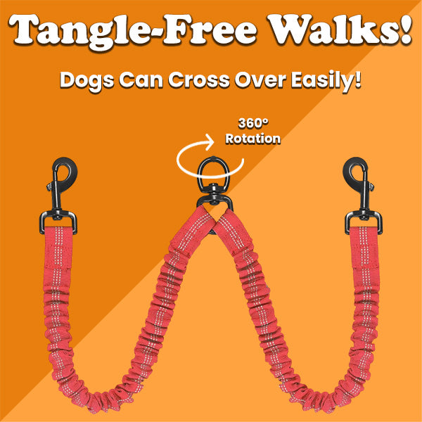 SavvyPet™ No-Tangle Double Leash