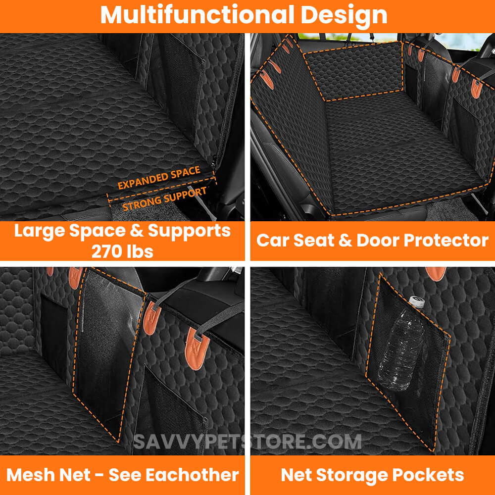 SavvyPet™ - Hard Bottom Car Seat Cover