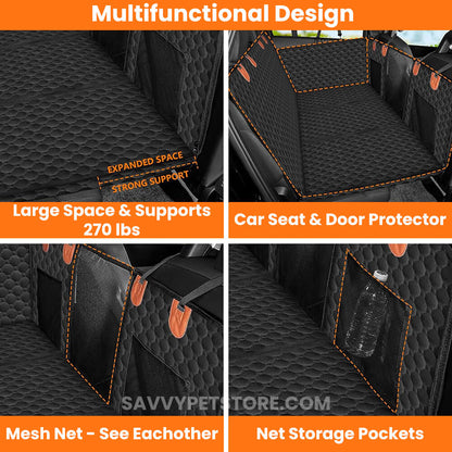 SavvyPet™ - Hard Bottom Car Seat Cover